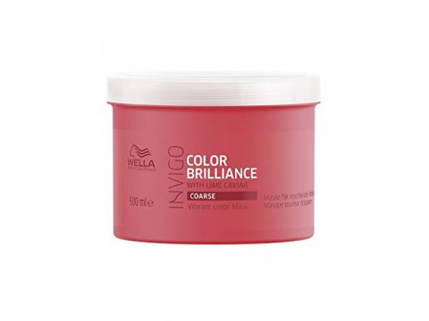 WELLA Dažytų, Šiurkščių Plaukų Kaukė Wella Professionals Invigo Brilliance Coarse Mask 500 ml